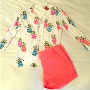 Merona spring pineapple cardigan